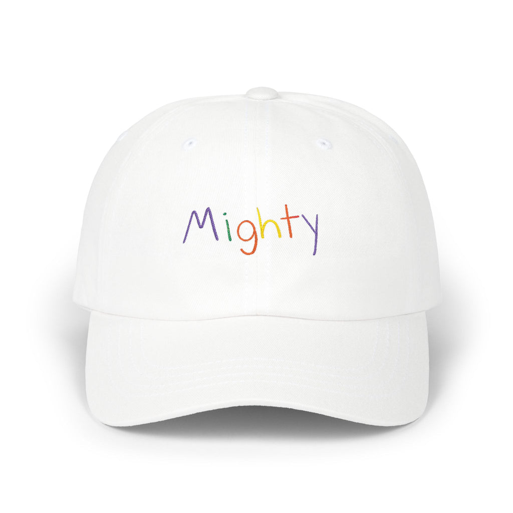Mighty Rainbow Scribble Classic Dad Cap | Embroidered Text Hat